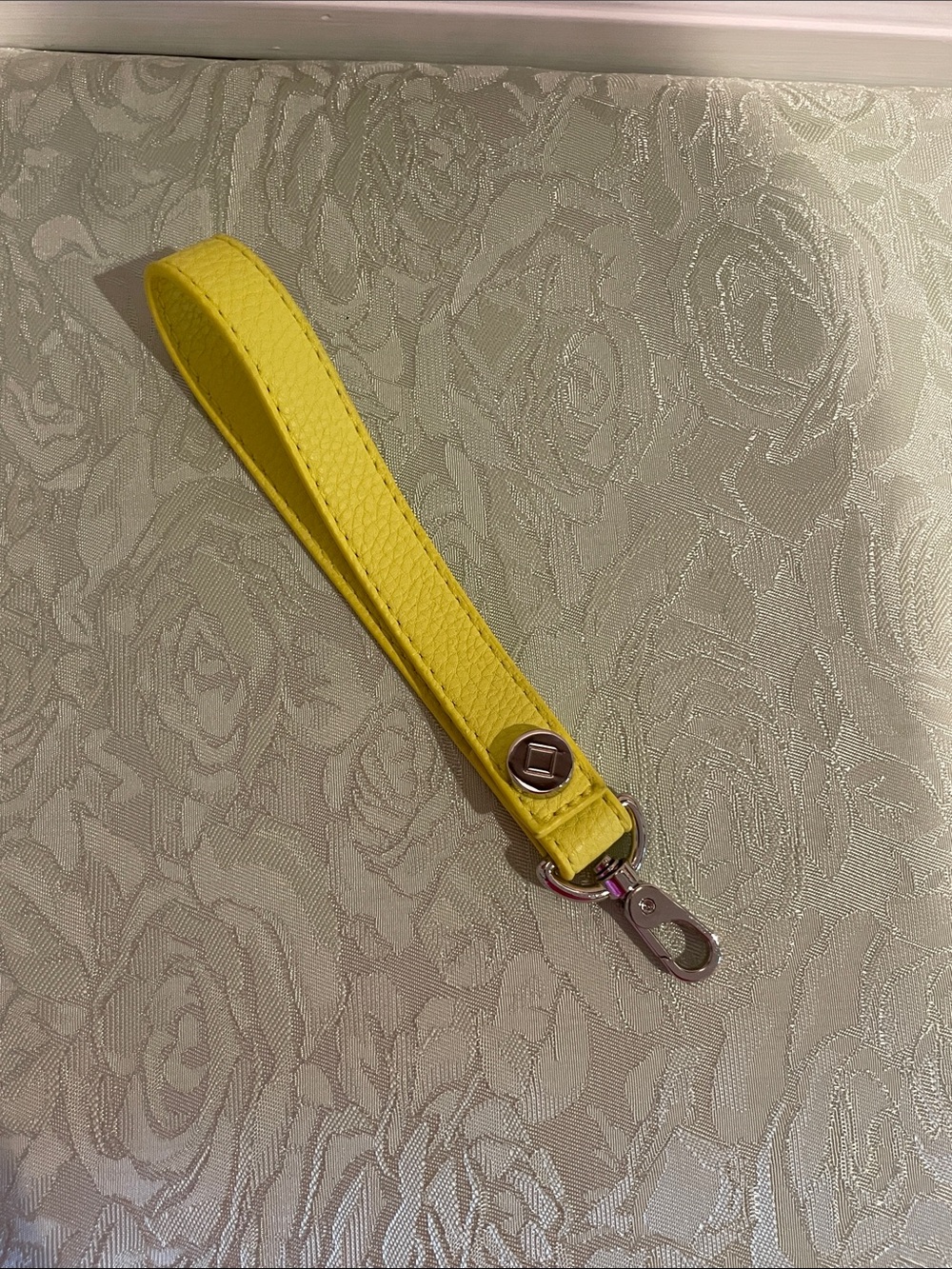 Thirty-One Palace of Jewels Yellow Leather Wristlet Strap